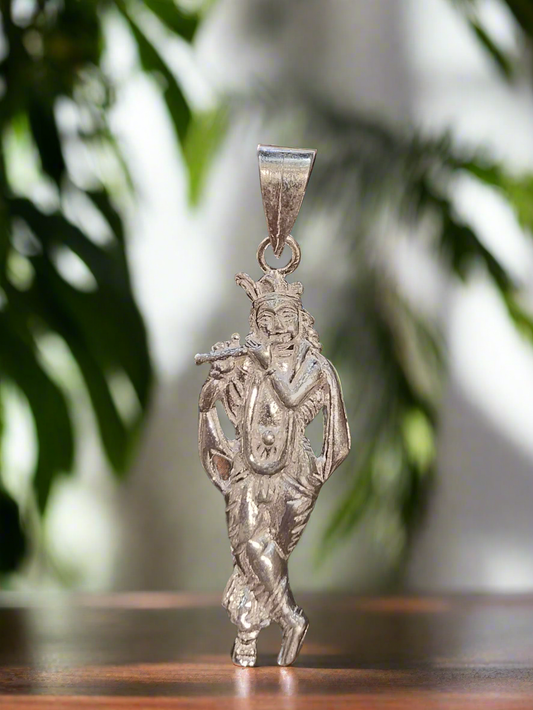 925 Sterling Silver Krishn Ji Locket