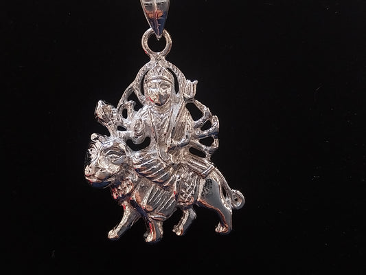 925 Sterling Silver Durga Ji Locket